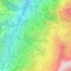 Topografische kaart Höchst, hoogte, reliëf