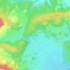 Topografische kaart Concejero, hoogte, reliëf