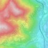 Topografische kaart Spiluck, hoogte, reliëf