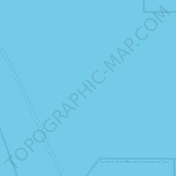 Topografische kaart Poole Bay, hoogte, reliëf