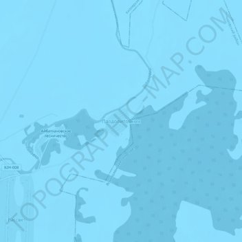 Topografische kaart Плодопитомник, hoogte, reliëf