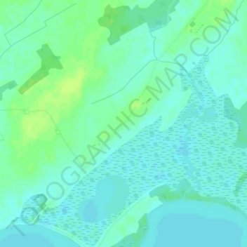 Topografische kaart Amherst Island, hoogte, reliëf