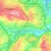 Topografische kaart Worsbrough, hoogte, reliëf