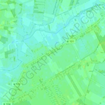 Topografische kaart Fahrendorf, hoogte, reliëf