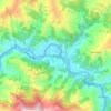 Topografische kaart Kurintar, hoogte, reliëf