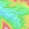 Topografische kaart Rucca, hoogte, reliëf