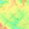 Topografische kaart Grand Mesnil, hoogte, reliëf