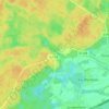 Topografische kaart Koenigsbruck, hoogte, reliëf