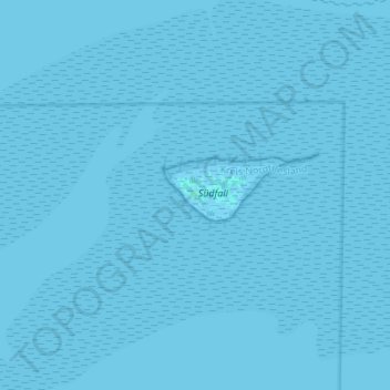 Topografische kaart Südfall, hoogte, reliëf