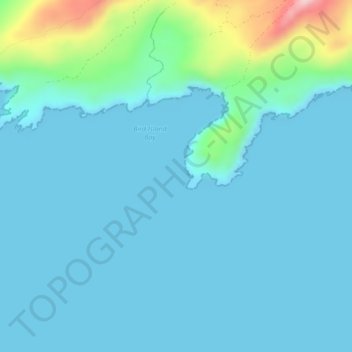 Topografische kaart Doonbeg Head, hoogte, reliëf