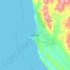 Topografische kaart Geraldton, hoogte, reliëf