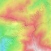 Topografische kaart Groppo del Vescovo, hoogte, reliëf