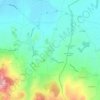Topografische kaart Ceyssat, hoogte, reliëf