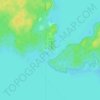 Topografische kaart South Baymouth, hoogte, reliëf