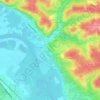 Topografische kaart Font Darlan, hoogte, reliëf