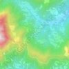 Topografische kaart Lighezzoli, hoogte, reliëf