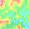 Topografische kaart Las Cuevas, hoogte, reliëf