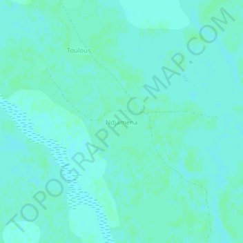 Topografische kaart Ndjamena, hoogte, reliëf