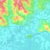 Topografische kaart La Mégère, hoogte, reliëf