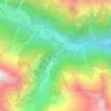 Topografische kaart Quarazza, hoogte, reliëf