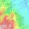 Topografische kaart Rivalto, hoogte, reliëf