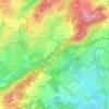 Topografische kaart Châteaurenon, hoogte, reliëf