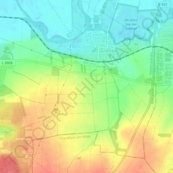 Topografische kaart Auf der Flurscheid, hoogte, reliëf