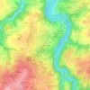 Topografische kaart La Chaudronnière, hoogte, reliëf