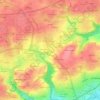 Topografische kaart Salanguis, hoogte, reliëf