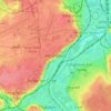 Topografische kaart Athis-Mons, hoogte, reliëf