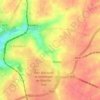 Topografische kaart Les Baraques, hoogte, reliëf