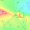 Topografische kaart Windgap, hoogte, reliëf
