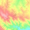 Topografische kaart Dogueno, hoogte, reliëf