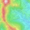 Topografische kaart Valsecca, hoogte, reliëf