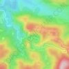 Topografische kaart La Boulièro, hoogte, reliëf