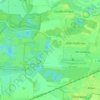 Topografische kaart Siedlung Bergens Busch, hoogte, reliëf