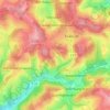 Topografische kaart Gerhardsiefen, hoogte, reliëf