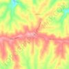 Topografische kaart Elon, hoogte, reliëf