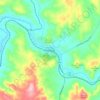 Topografische kaart Toodyay, hoogte, reliëf