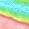 Topografische kaart Le Gros Saule, hoogte, reliëf