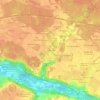 Topografische kaart La Guérinière, hoogte, reliëf