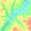 Topografische kaart Klintonel, hoogte, reliëf