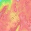 Topografische kaart La Vrine, hoogte, reliëf