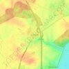 Topografische kaart Kritzkow, hoogte, reliëf