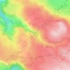 Topografische kaart Ventelon, hoogte, reliëf