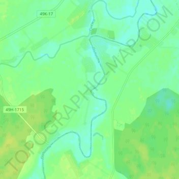 Topografische kaart Сопки, hoogte, reliëf
