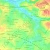 Topografische kaart Le Pigeon Blanc, hoogte, reliëf