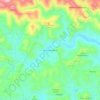 Topografische kaart Porto Carvalhoso, hoogte, reliëf