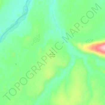 Topografische kaart Raglan Range, hoogte, reliëf