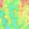 Topografische kaart La Petite Bordé, hoogte, reliëf